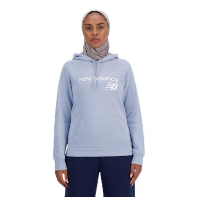 Core Fleece Hoodie Parka LAY Arctic [New Balance] Women's (WT03810) Sweatshirt, Fleece-lined (Light Gray)