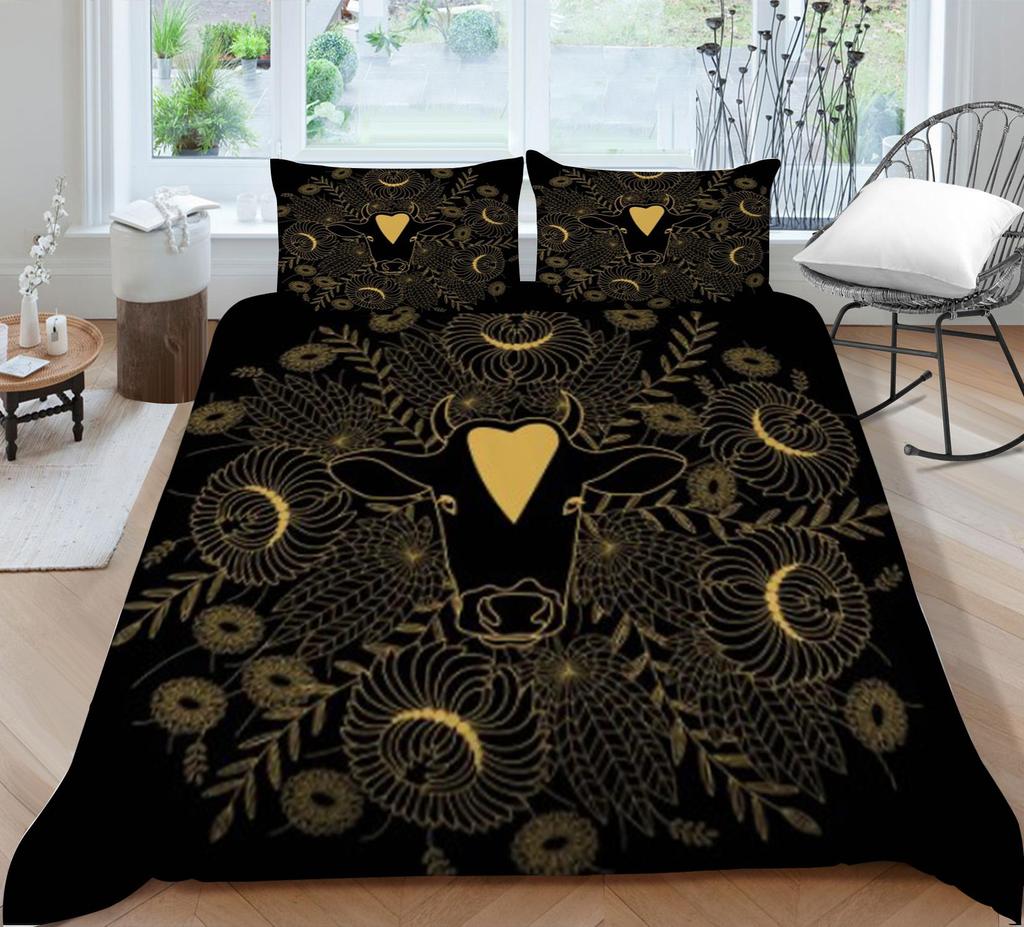 Home Bed Decor Bedding Sets Soft Breathable Bedspreads 3D Bohemia Printing Duvet Cover Pillowcase Bedclothes