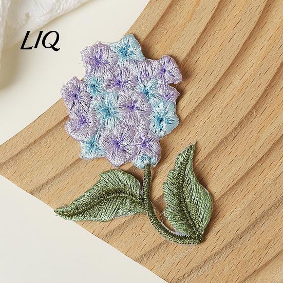 Iron-on Patch Flower Embroidered Patch, Iron On Sew Decorative Floral Applique for Jeans Shirts Hats Bags Repair And Decoration