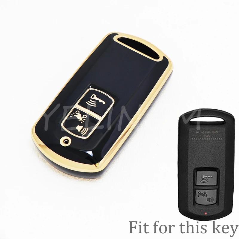2 Bottons Soft Tpu Motorcycle Remote Key Case Fob Cover Shell For Honda Vario Pcx160 Pcx150 Xadv750 Vision Sh350 Sh300