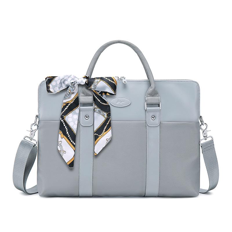 

Легкая роскошная женская сумка Niche, универсальная, простая, портативная, через плечо, модная женская сумка-портфель 38*26*6cm серый