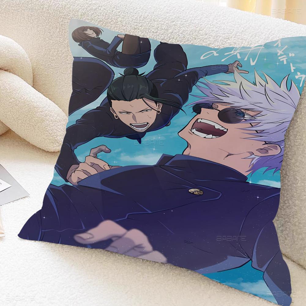 Anime Gojo And Geto Cushion Cover Pillow Cover Decor Pillowcase Printed Cushion Case For Couch