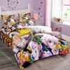 Fashion Anime Hunter Hunter Bedding Set Single Twin Full Queen King Size Bed Set Kids Bedroom Duvetcover Sets Bed Sheet Set