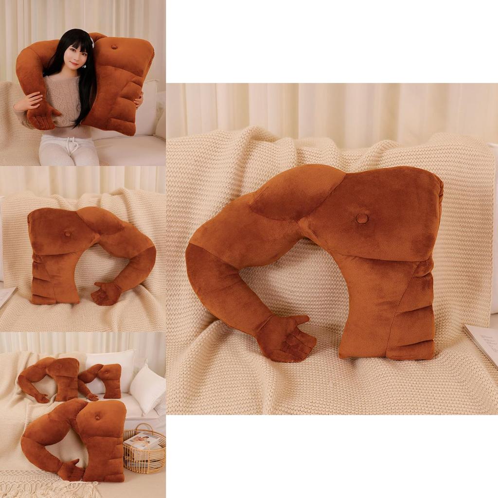 Soft Plush Male Friend Body Pillow With Arm Support For Gift And Comfort