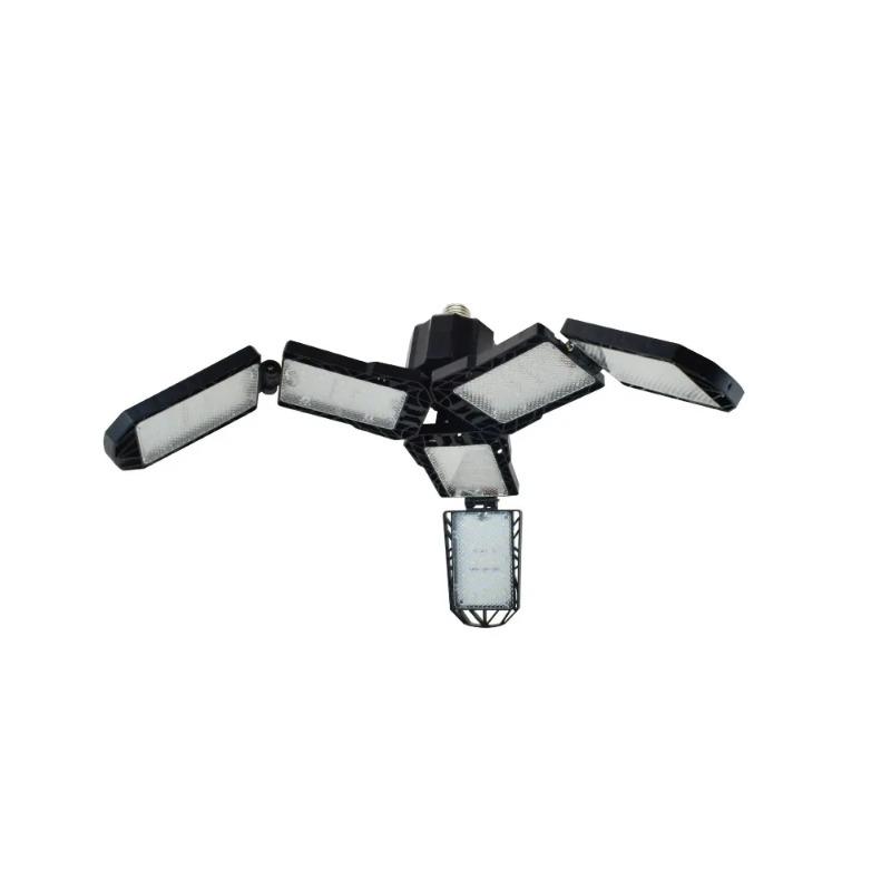 LED Garage Light with 5/8/10 Adjustable Panels Super Bright E27/E26 Ceiling Lighting Work Light for Basement Workshop Warehouse