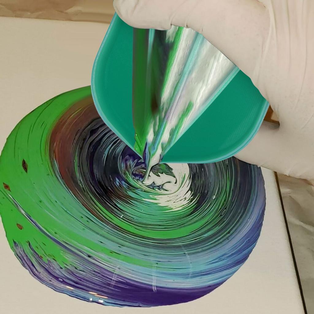 8oz Acrylic Pour Cup , 4 Channels Paint Pouring Split Cup Art Pour Supplies