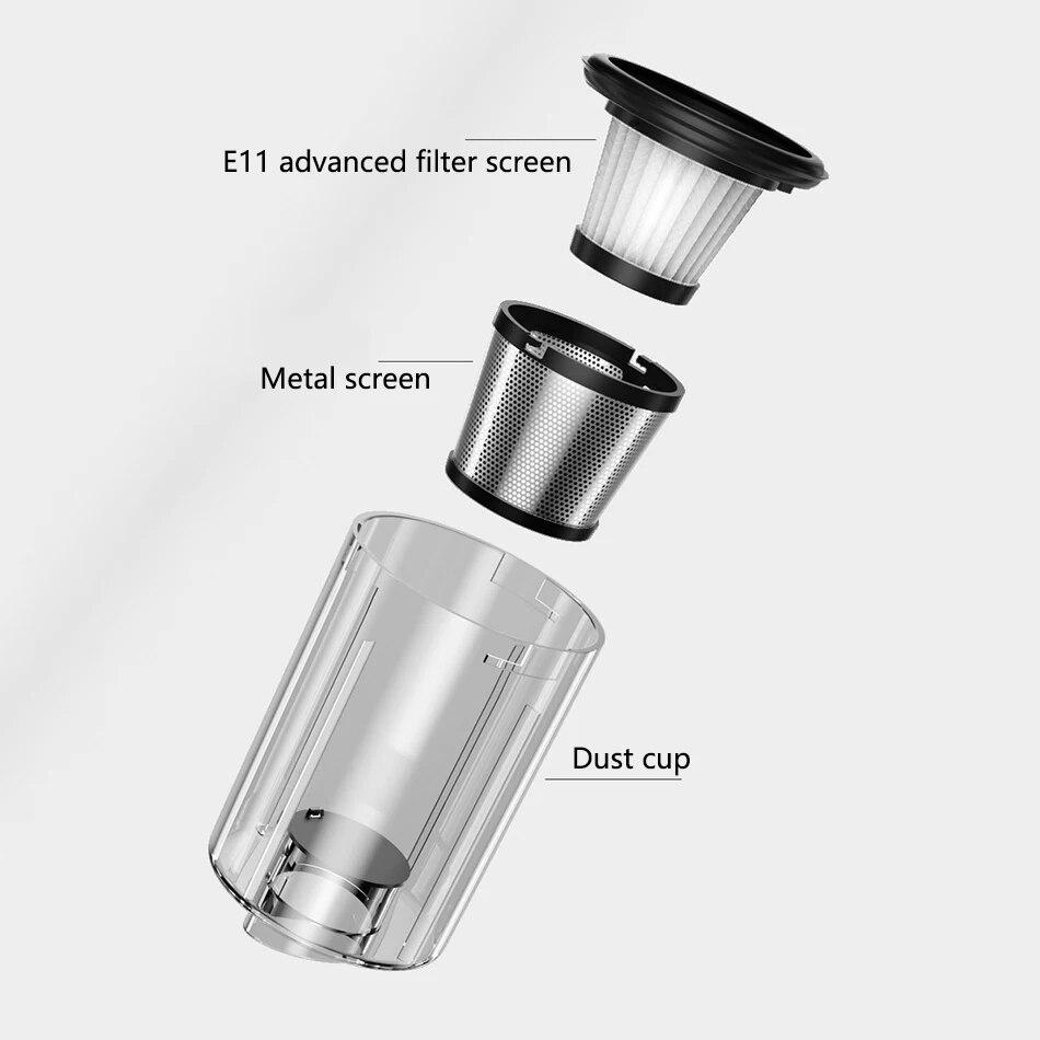 200000Pa Wireless Car Vacuum Cleaner Cordless Handheld Vacuum Robot Home Car Dual-purpose Large Suction Vacuum Cleaner Brushless Motor