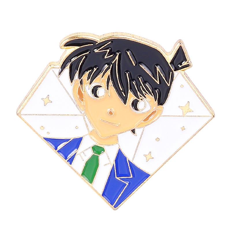 Colorful Anime Boy Cartoon Brooch Unique Alloy Metal Badge Perfect For Fans And Collectors