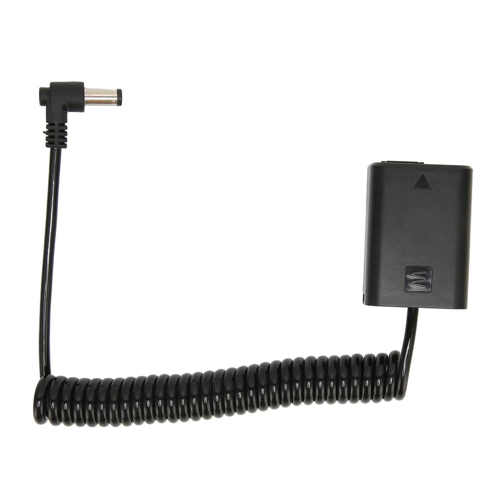 NPFW50 DC Coupler Full Decoding Dummy Battery Power Cable Adapter with Spring Connection Line for Sony A7 A7R A7S A7II