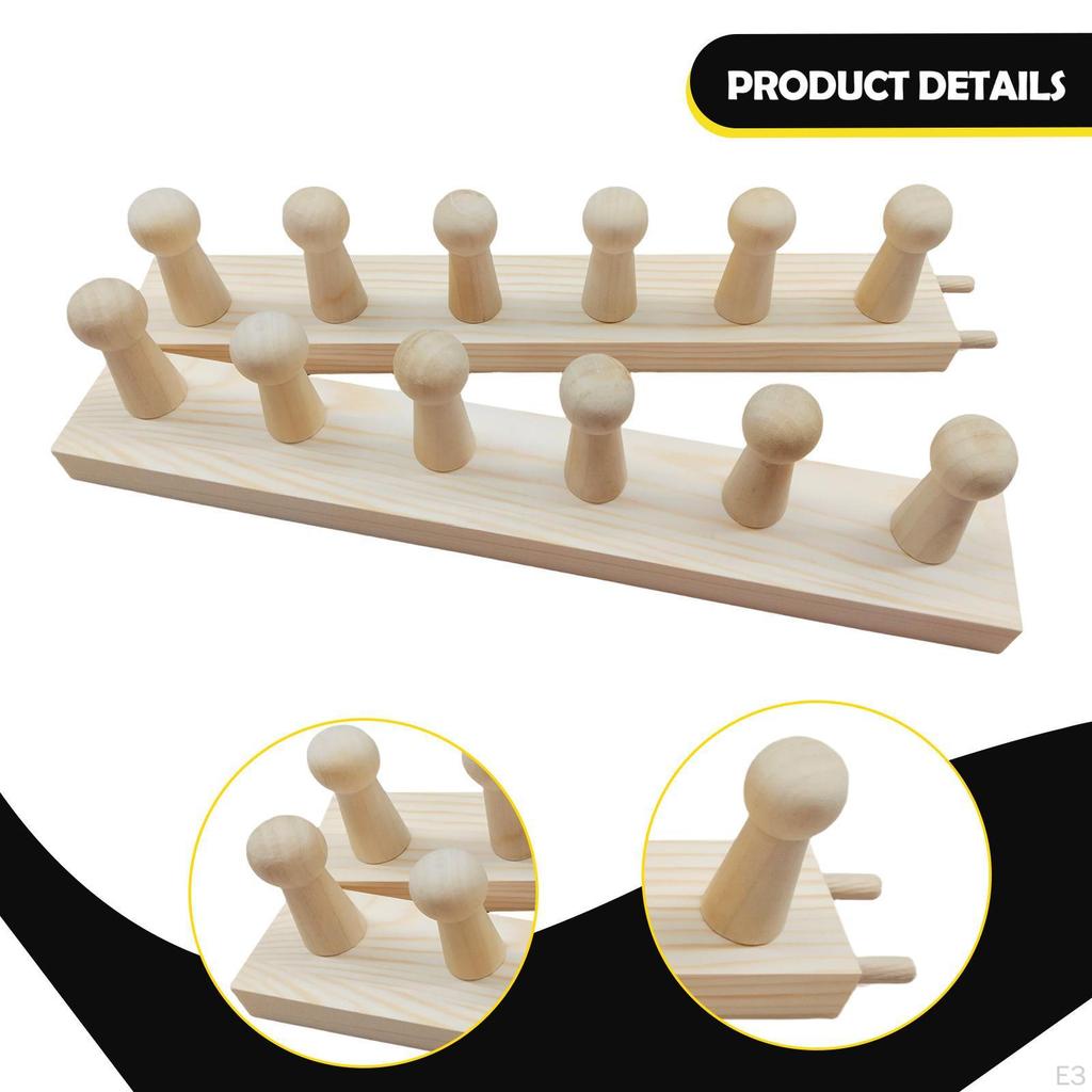 1 Piece Weaving Loom Chunky Blanket Knitting Hand Crochet Board Wooden Frame Ergonomic
