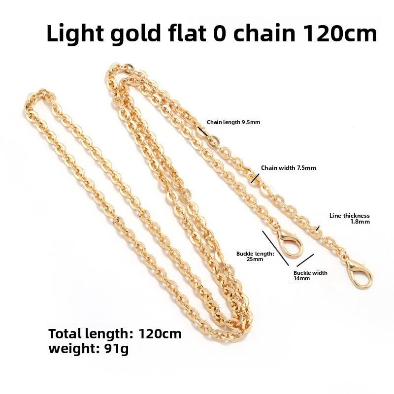 Umhängetasche Flache Kette Schultergurt Metallzubehör DIY Diagonaler Span Taschenriemen Kette Abnehmbar