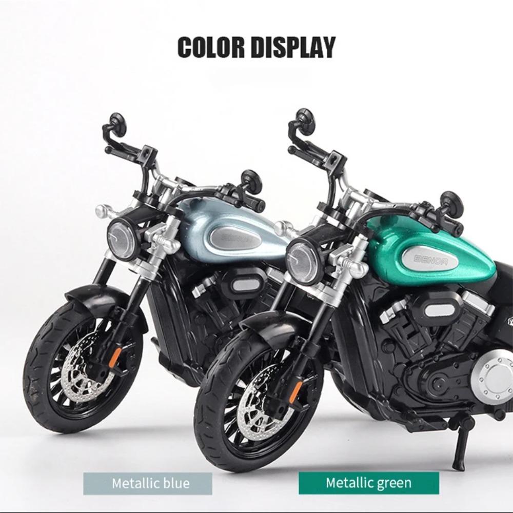 1/12 BENDA GINGERLLA 300 Diecast Motorcycle Model Toy Replica with Sound & Light Birthday Gift Christmas Gift Collection Bike
