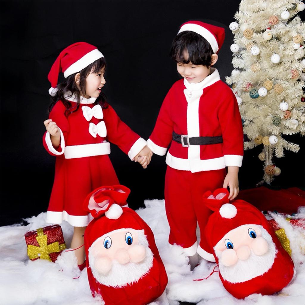 Santa Cosplay Kids Christmas Santa Claus Kids Cute and Warm Santa Outfit for Boys and Includes Fluffy Perfect for Christmas Costume School Cultural