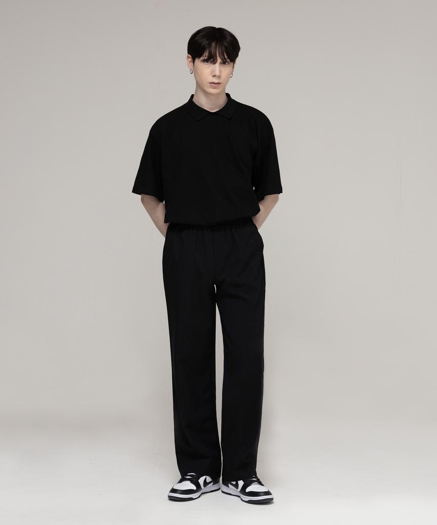 GRAVER [Unisex] Semi-Wide Elastic Waist Slacks
