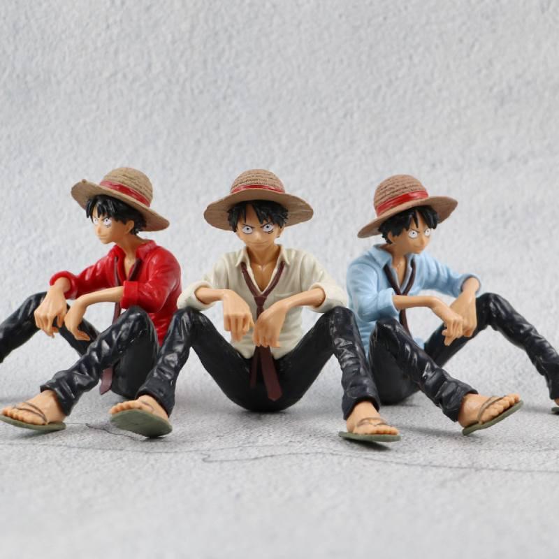 One Piece Luffy Car Decoration Figure Pvc Material Perfect For Anime Fans