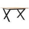 VidaXL Coffee Table X-Frame, Side Table, Sofa End Table, Living Room Furniture, 60x60x40 Cm Pine Wood 3282682