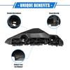 1 Pair Bumper Mounting Support Bracket Compatible for Toyota Yaris 2007-2012, Left Right Bumper Retainer Set Plastic Black