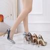 12Cm French Small High Heels Large Size Nude Sexy Pointed Head Night Party Etiquette Model Catwalk Stiletto Shoes WZ