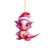Charming Cartoon Christmas Dragon Car Decor Bright Festive Hanging Ornament Homes For