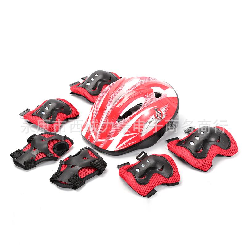 Children's Seven-Piece Safety Gear Set: Helmet, Knee Pads for Balance Bike, Roller Skates, Skateboard, and Twist Car.