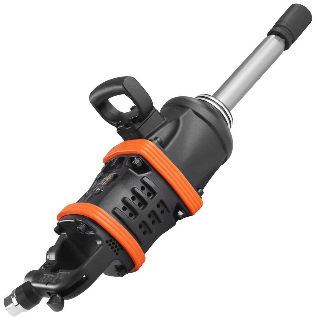 2.5 cm Air Impact Wrench, Up to 7016.37 N·m Beast Reverse Torque Output Pneumatic Impact Gun w/ 20cm Extended Anvil for Repairs and Maintenance of