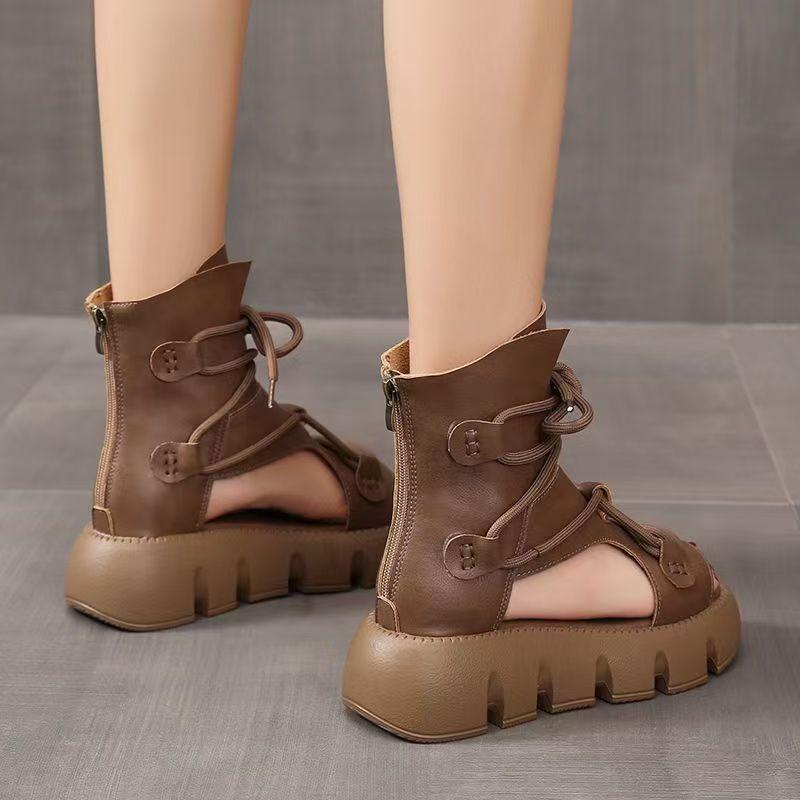 Ladies Vintage Platform Roman Sandals