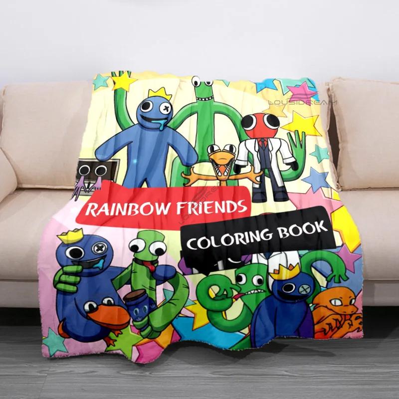 Popular Cartoon Rainbow Game Patterns Blanket Fashion Flannel Blanket Cosy Lazy Couch Cover Blanket Super Soft Sheet Mattresses