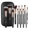 12pcs Brown Makeup Brush Set Soft Brushes Eyeshadow Powder Foundation Beauty Tools