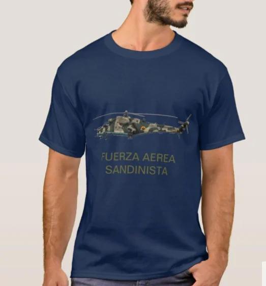 

Sandinistas Air Power Mi24 Multifunctional Helicopter Gunship TShirt Summer Cotton Short Sleeve ONeck Mens T Shirt New S3XL 4XL