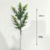 Artificial Green Pine and Cypress Leaves for Indoor/Outdoor Decoration, Soft Rubber, DIY Christmas Accessories