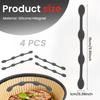 4Pcs Silicone Air Fryer Magnetic Buckle Heat Resistant Multi Use Parchment Paper Hold down Buckle Air Fryer Magnetic Clips