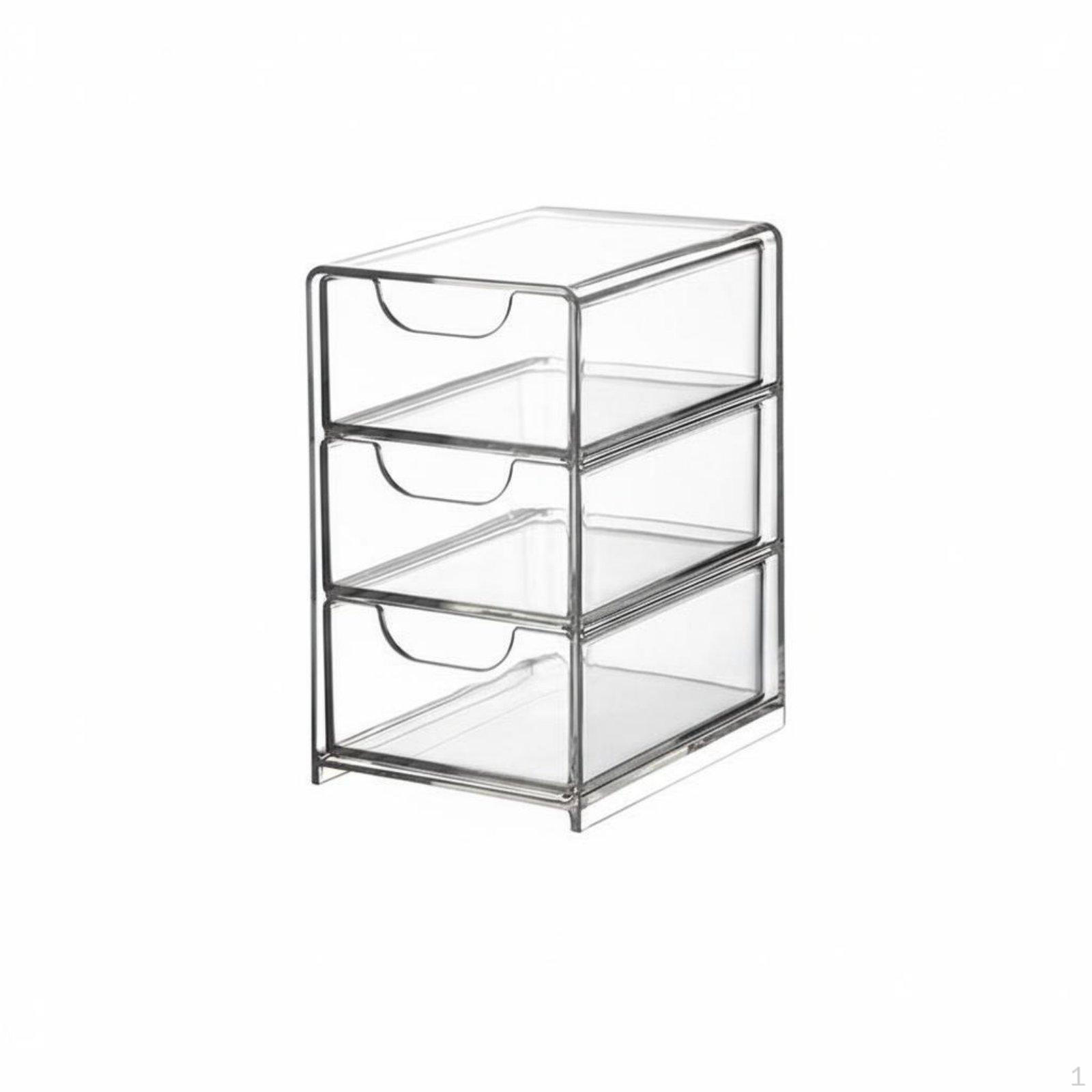 Clear Acrylic Storage Box Versatile SpaceSaving Transparent Organizer Bin for