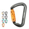 30kN Carabiner Clip, D Shaped Aluminum Alloy Sturdy, Carabiners Hook for Rappelling Backpacking