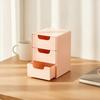 Chic 3-Tier Desk Organizer With Drawers - Ideal For Office Supplies, Jewelry & Cosmetics Storage - Portable Divider Box