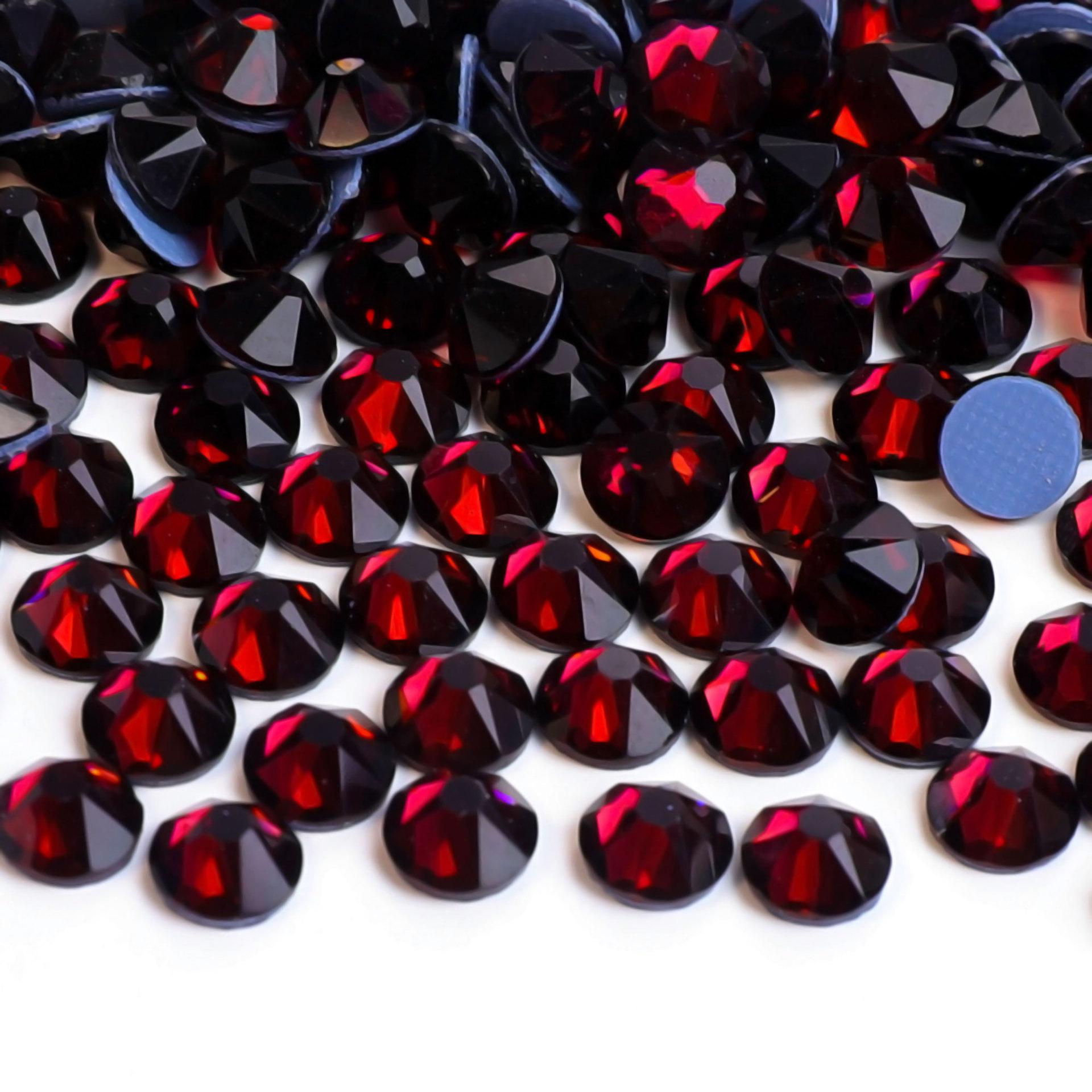 

Weichen Color Высокое качество 16 ограненных плоских нижних бутиковых режущих блестящих кристаллов 8 больших 8 маленьких резиновых нижних ремонтных стразов SS10-1440 pcs темно-фиолетового