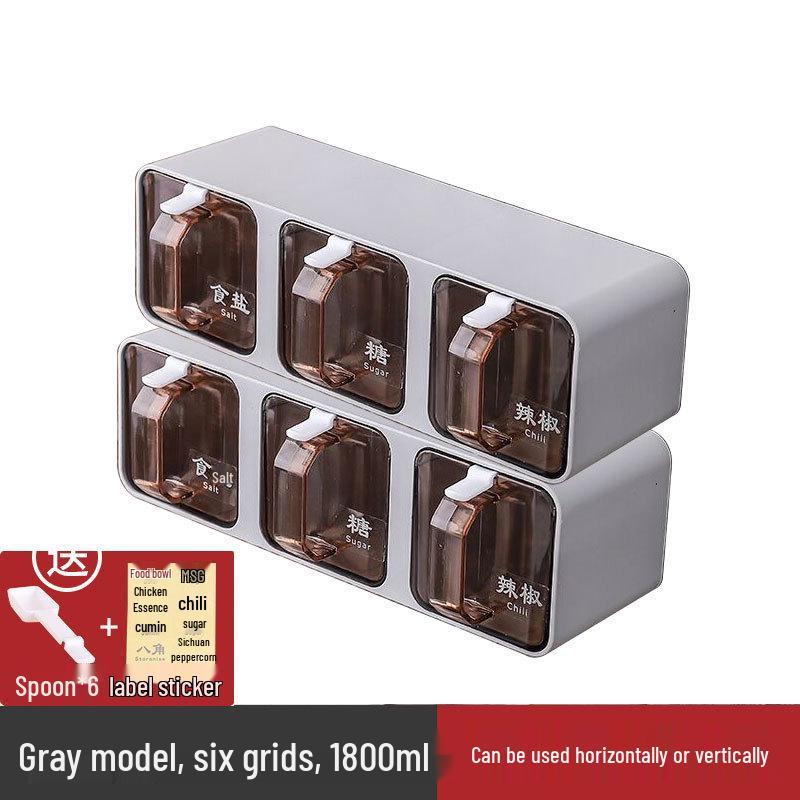 Scatola Portaspezie in Plastica Multiuso da Parete con Cassetto