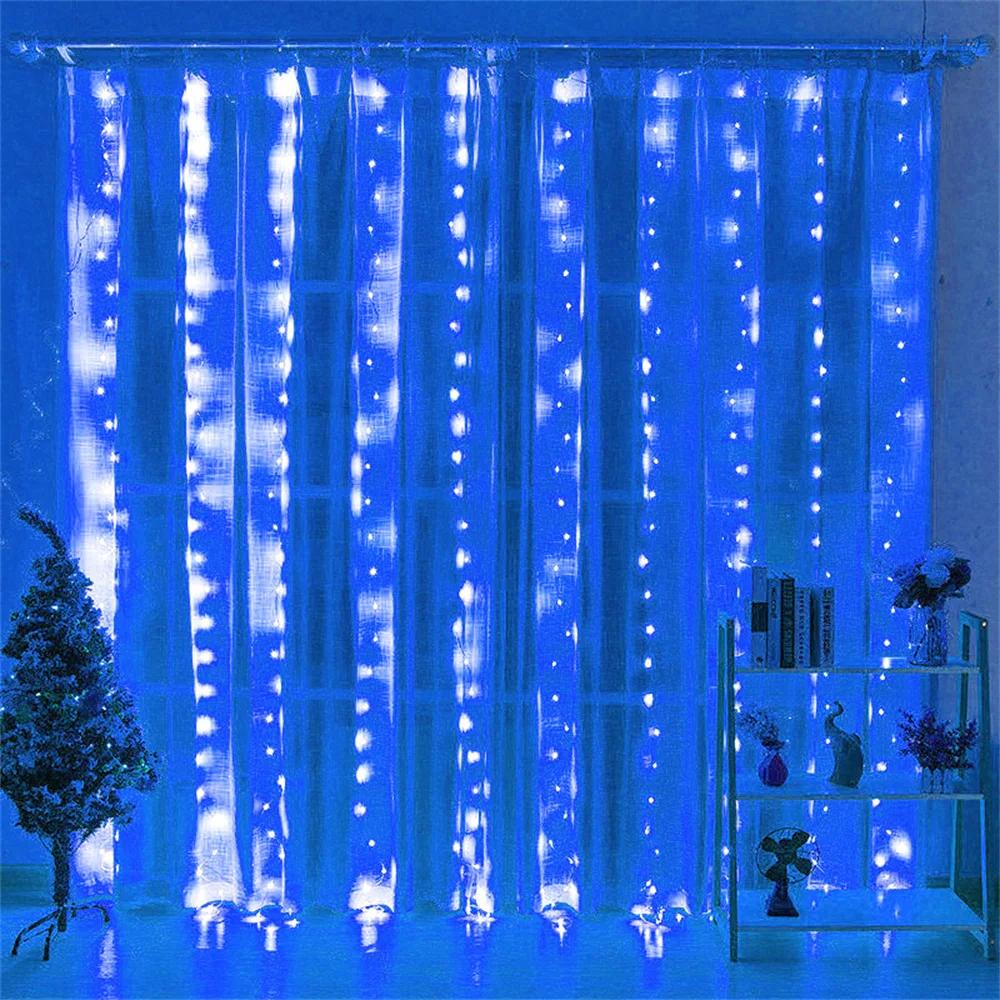 Curtain Garland On The Window USB Power Fairy Lights Festoon with Remote New Year Garland Led Lights Christmas Decoration