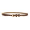 Womens Genuine Leather Slim Waist Belt For Dresses And Shirts With Metal Buckle For Casual Or Office Wear