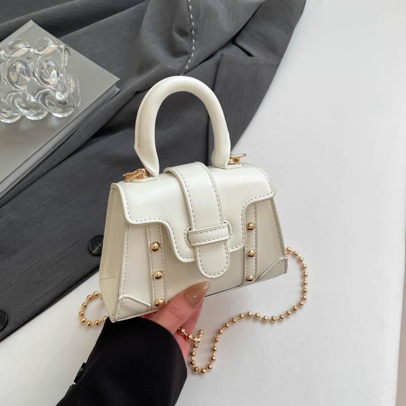 Premium sense portable small square bag women's 2025 new fashion small bag, foreign style messenger bag, beautiful and simple shoulder women's bag