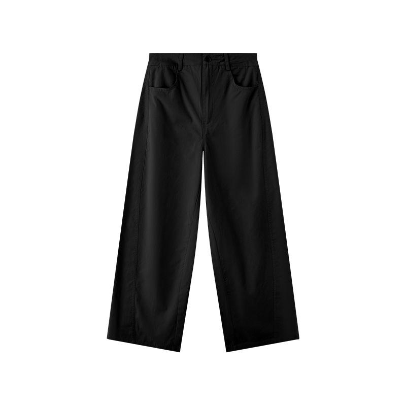 2026 Women's White Retro Slimming Banana Scythe Casual Pants