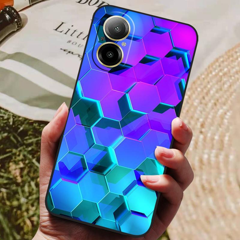 For Realme C67 4G Case 2024 Protective Silicon TPU Soft Phone Cover for Realme C67 4G C 67 Fashion Cases RealmeC67 Marble Capa