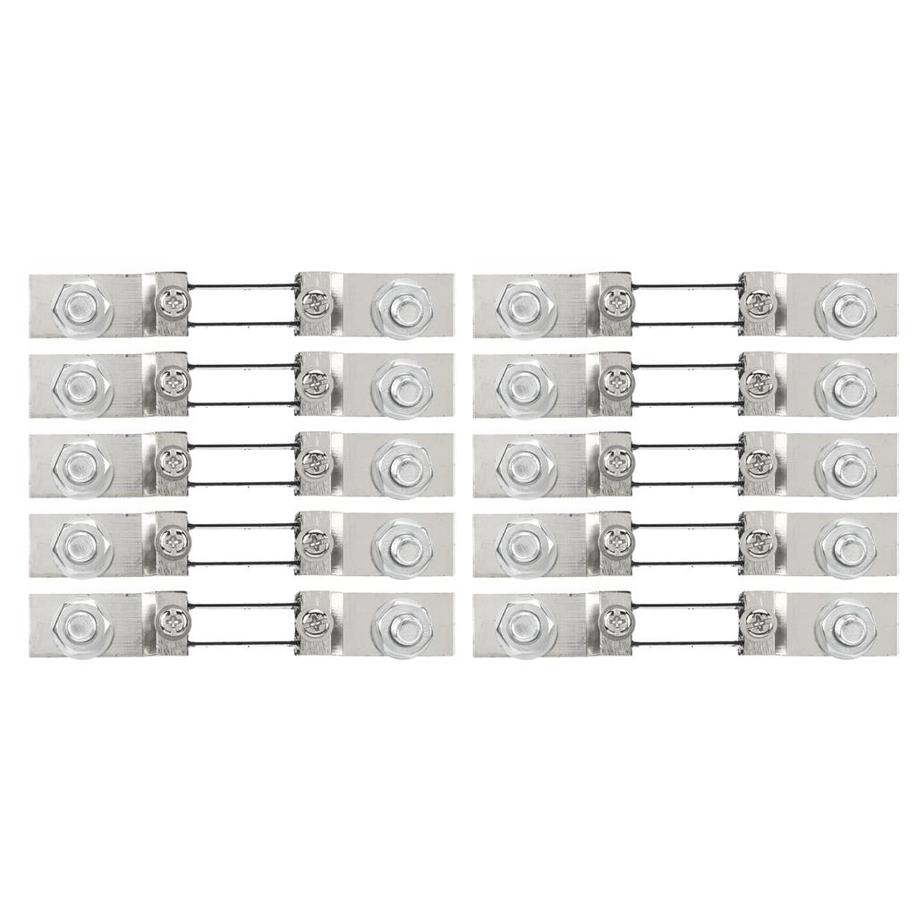 10PCS Current Measuring Shunt Resistor Fixed On One Piece for DC Ammeter Power Generation System
