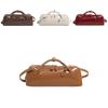 Sausage Shape Bag For Women Summer Vintage Pu Crossbody Purse With Zipper Closure For Daily Use