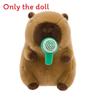 Plush Capybara Soft Doll Toy Animal Shaped Stuffed With Lollipop Drawable