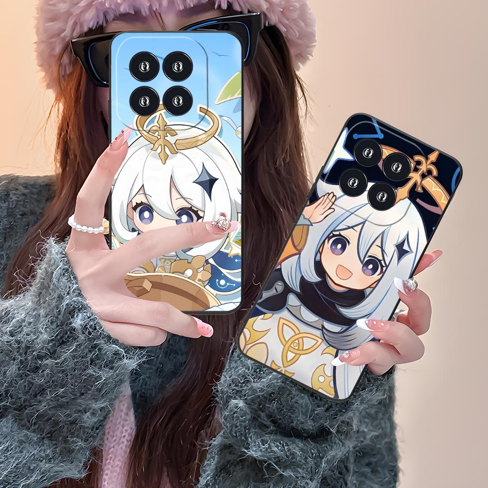 Game GI Paimon Matte TPU Mobile Phone Case for Xiaomi 15 14 13 12 Mi 11 T Ultra Lite Pro S X 5G Colorful Printing Cover