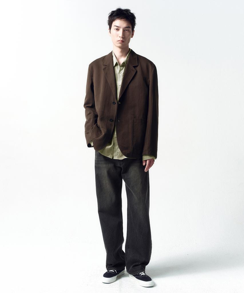Insilence Acid Nylon Blazer Brown