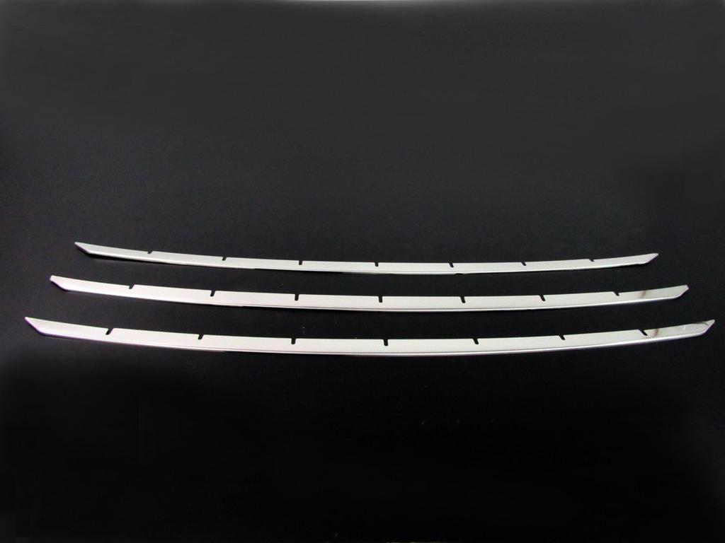 BRIGHTZ Finish Stainless Steel Plated Front Bumper for Prius Alpha Models ZVW Prius 21604 Ultra-Mirror Mould, 3-Piece J-Type, (Late 40/41)