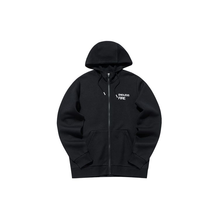 Anta Повседневная спортивная куртка с буквенным минималистским принтом и длинным рукавом — фото 2