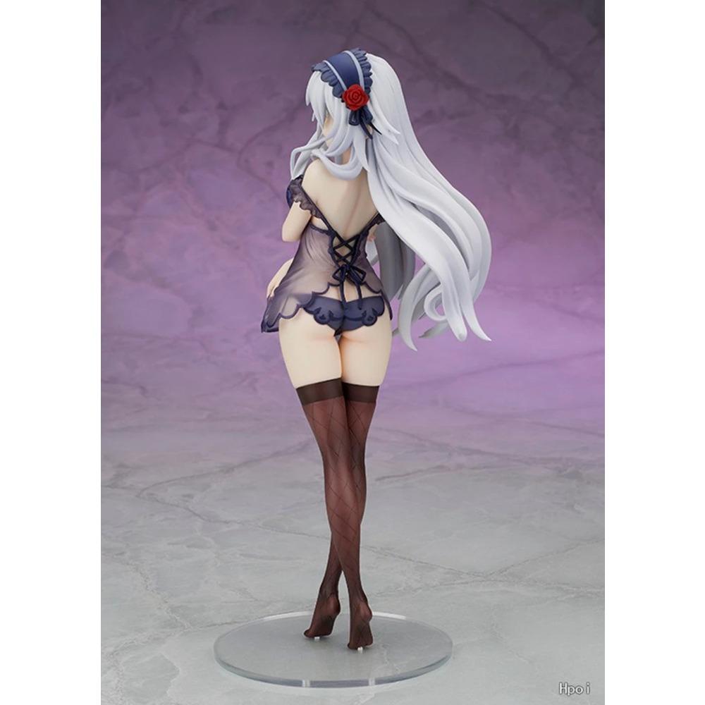 24CM Anime Hyperdimension Neptunia Figure Black Heart Suspender Skirt Pajamas Dress Up Model Toy Gift Action Figure Doll PVC