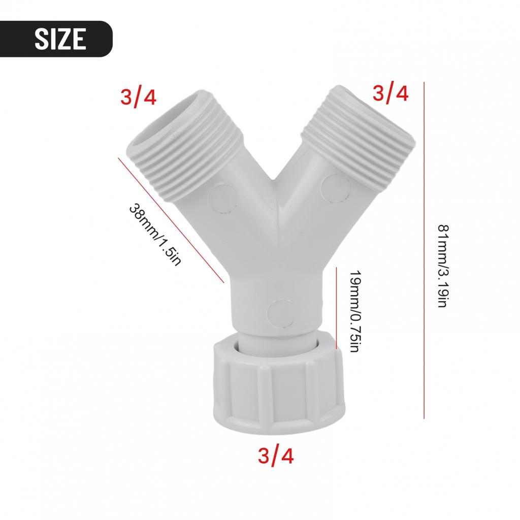 Y Splitter Joiner Dishwasher Double Inlet Junction Split